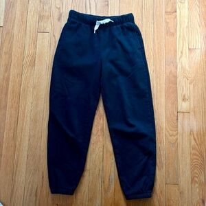 Old Navy Boys' Jogger Sweatpants L 10/12 Black Fleece Drawstring